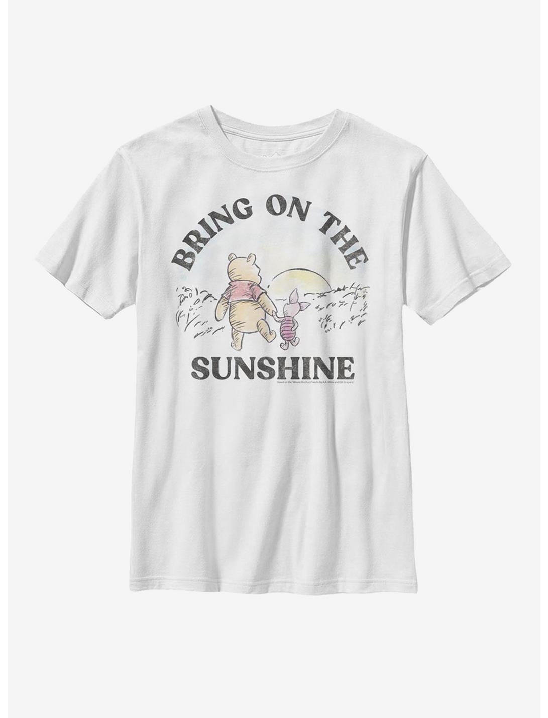 Disney Winnie The Pooh Bring On The Sunshine Youth T-Shirt, WHITE, hi-res