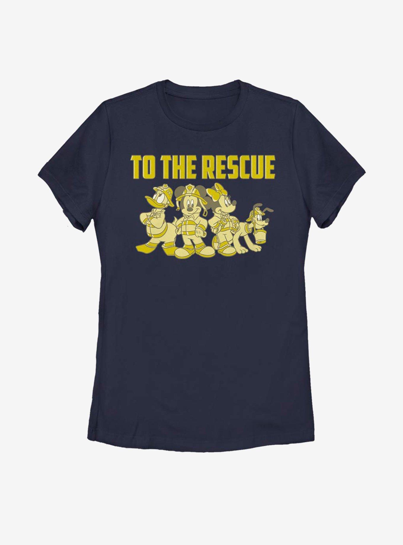 Disney Mickey Mouse Thank You Firefighters Womens T-Shirt, , hi-res