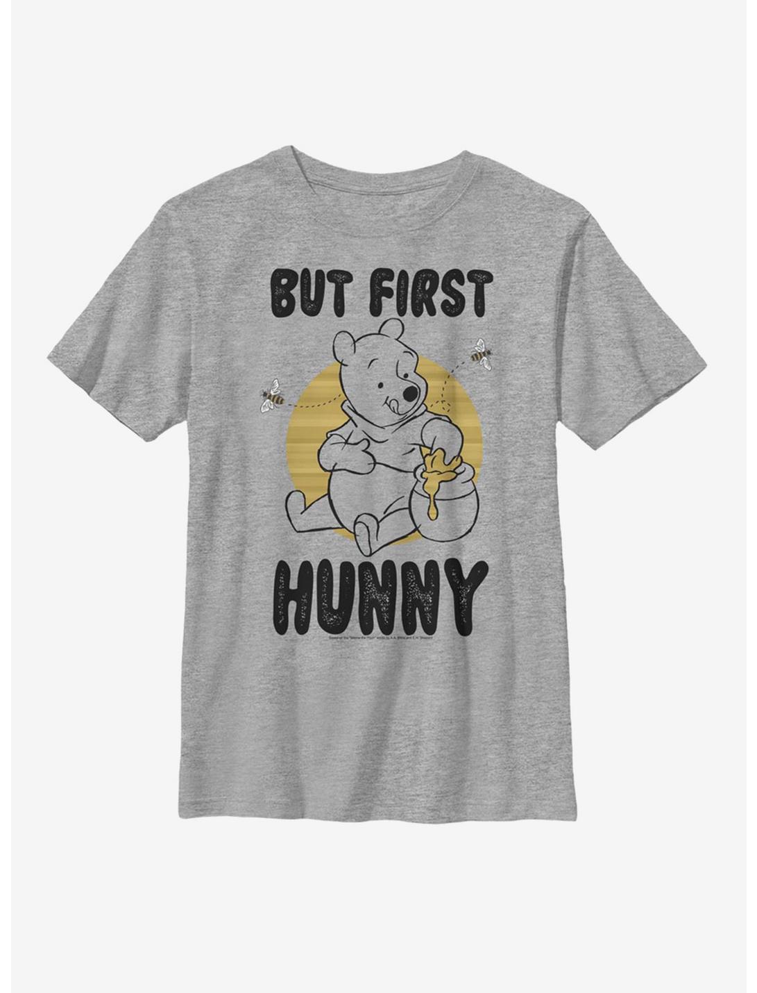Disney Winnie The Pooh First Hunny Youth T-Shirt - GREY | BoxLunch