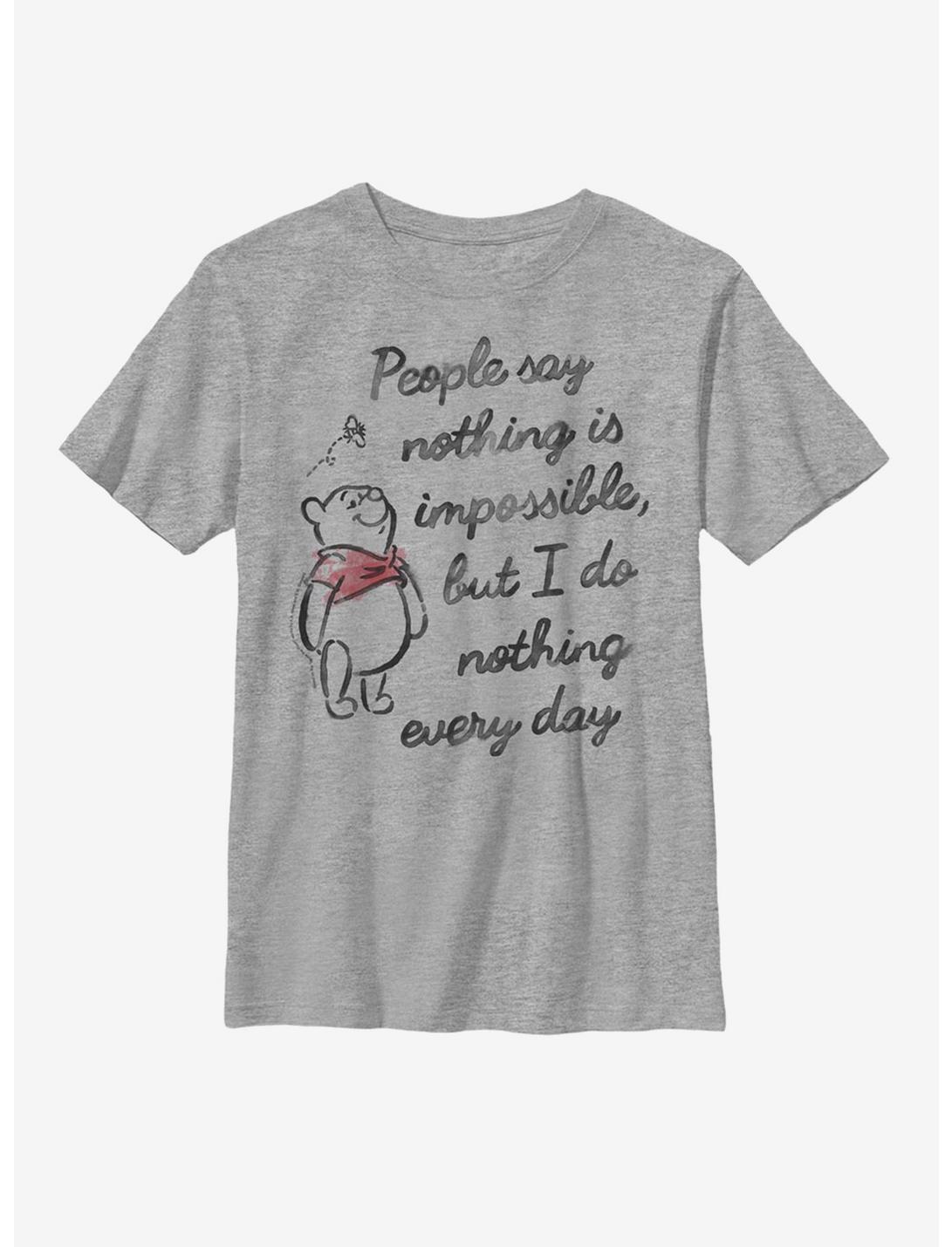 Disney Winnie The Pooh Impossible Youth T-Shirt, ATH HTR, hi-res