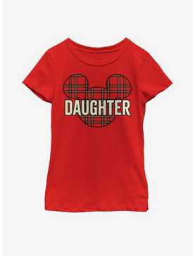 Disney Mickey Mouse Daughter Holiday Patch Youth Girls T-Shirt, , hi-res