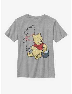 Disney Winnie The Pooh Line Art Youth T-Shirt, , hi-res
