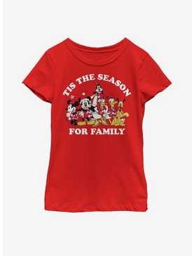 Disney Mickey Mouse Family Season Youth Girls T-Shirt, , hi-res