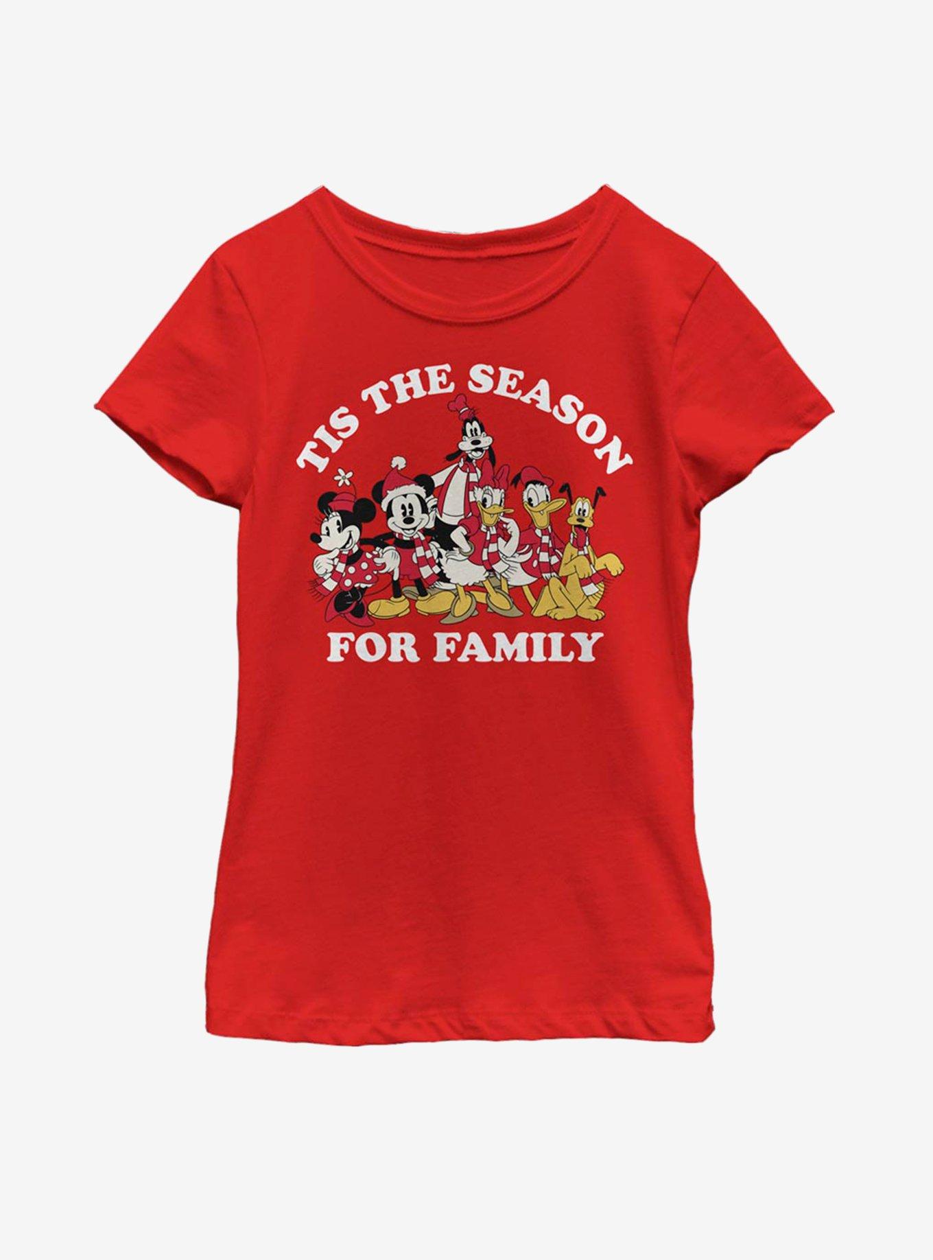 Disney Mickey Mouse Family Season Youth Girls T-Shirt, , hi-res