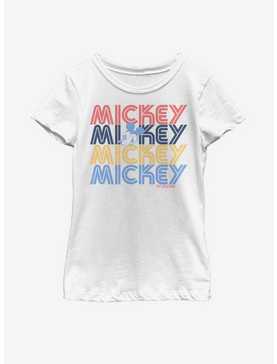 Disney Mickey Mouse Retro Stack Youth Girls T-Shirt, , hi-res