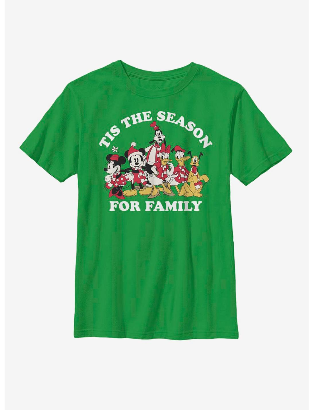 Disney Mickey Mouse Family Season Youth T-Shirt, KELLY, hi-res