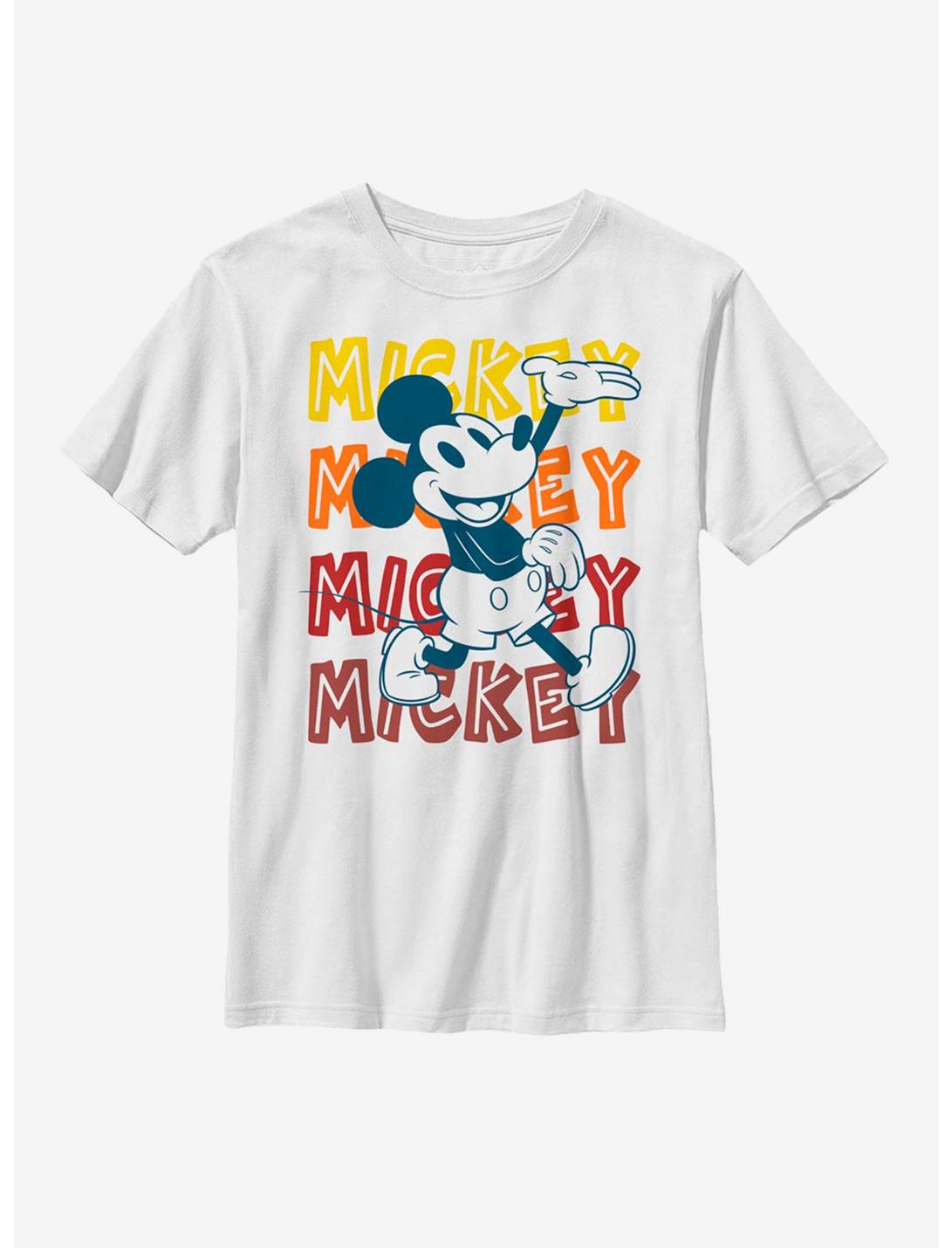 Disney Mickey Mouse Hipster Mickey Youth T-Shirt, WHITE, hi-res