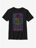 Disney Mickey Mouse Neon Line Art Youth T-Shirt, BLACK, hi-res