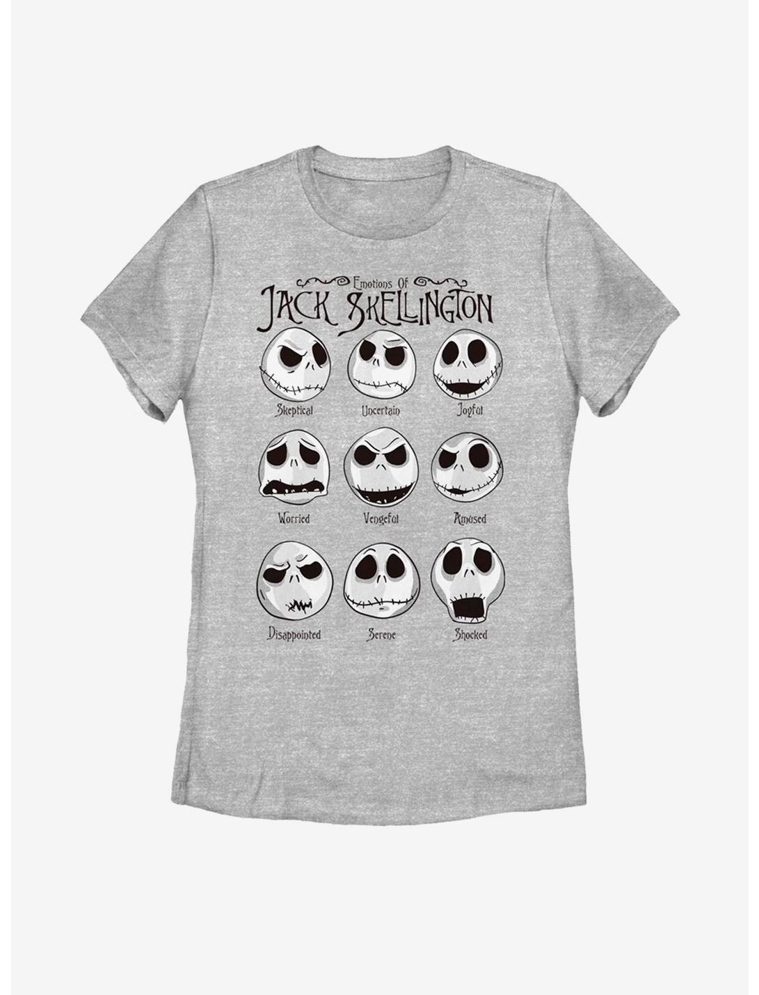 Disney The Nightmare Before Christmas Jack Emotions Womens T-Shirt, ATH HTR, hi-res