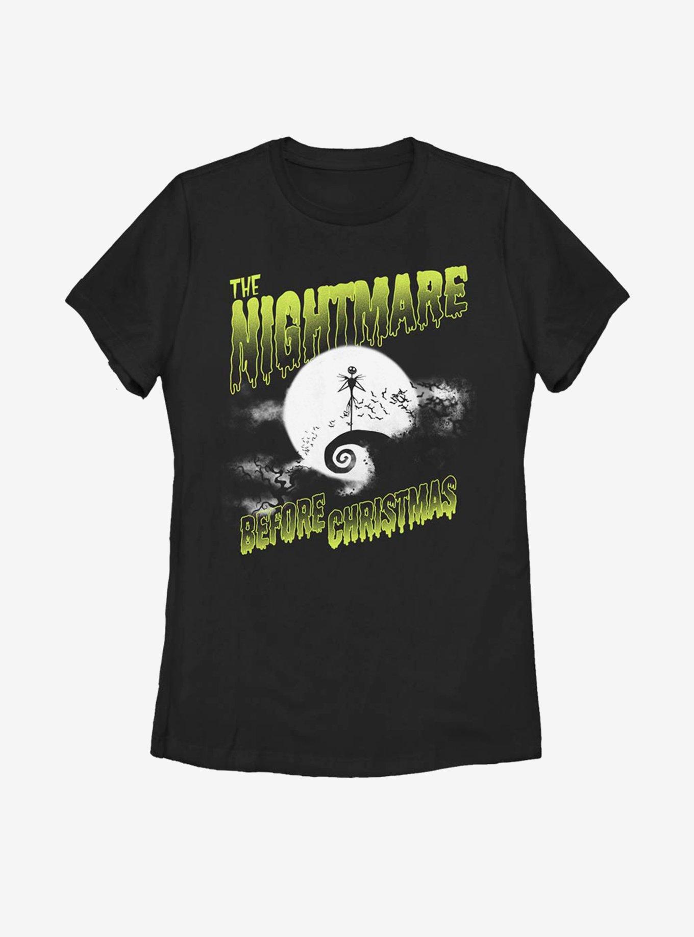 Disney The Nightmare Before Christmas Spooky Nightmare Womens T-Shirt, BLACK, hi-res