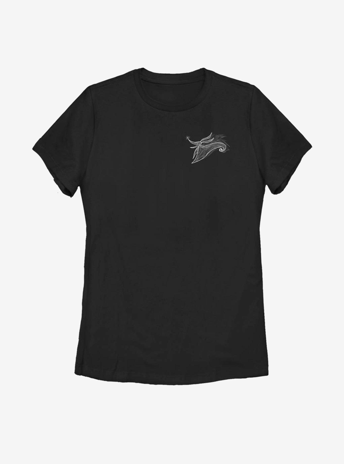 Disney The Nightmare Before Christmas Zero Pocket Scribble Womens T-Shirt, , hi-res