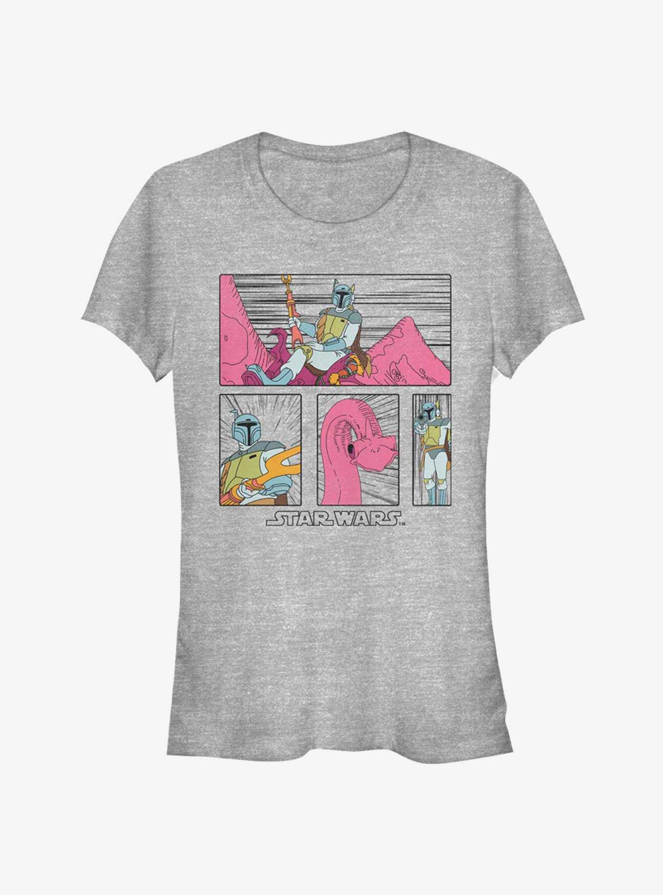 Star Wars Boba Mythosaur Panel Girls T-Shirt, , hi-res