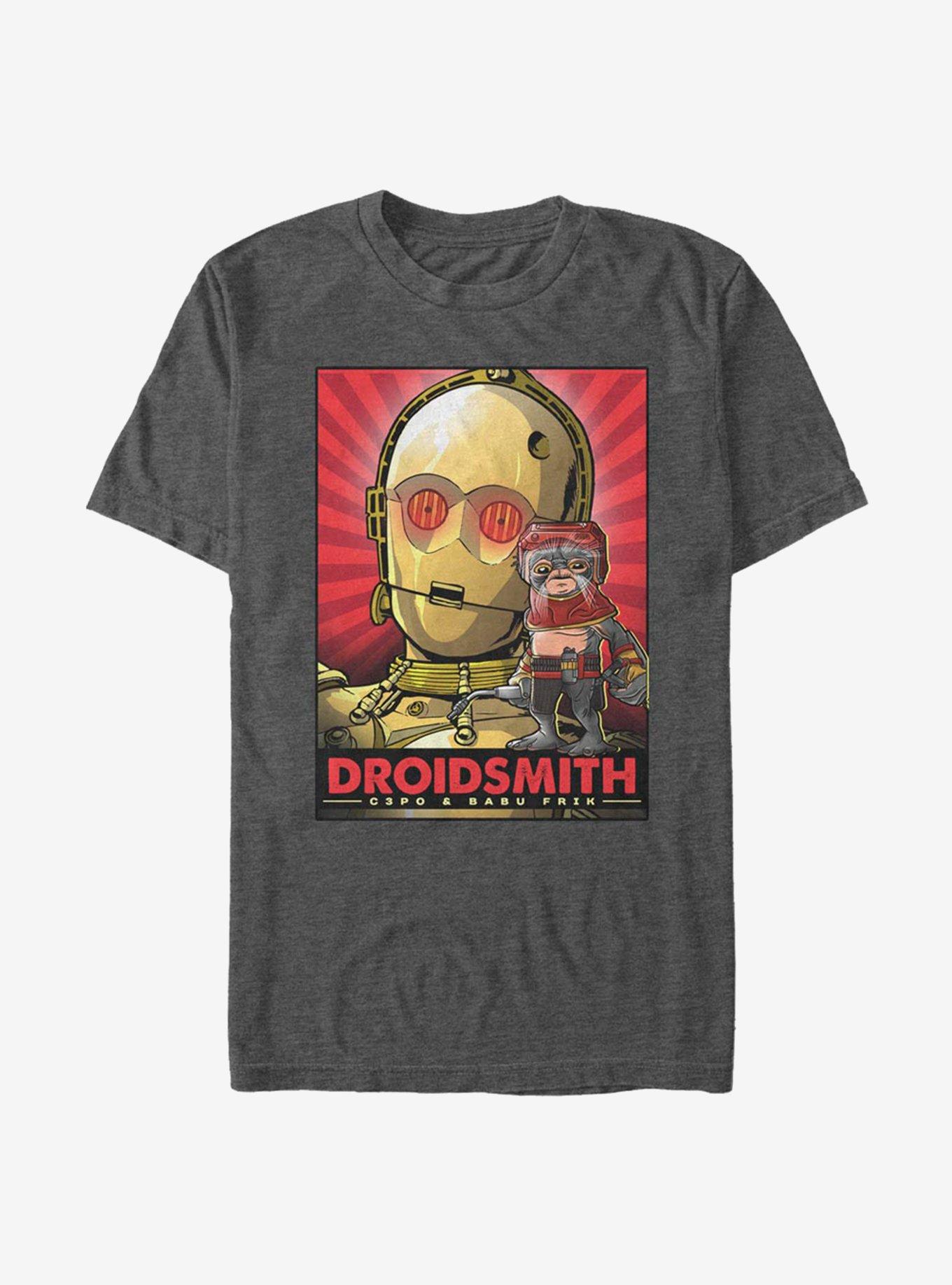 Star Wars Droid Smith C3P0 T-Shirt , CHAR HTR, hi-res