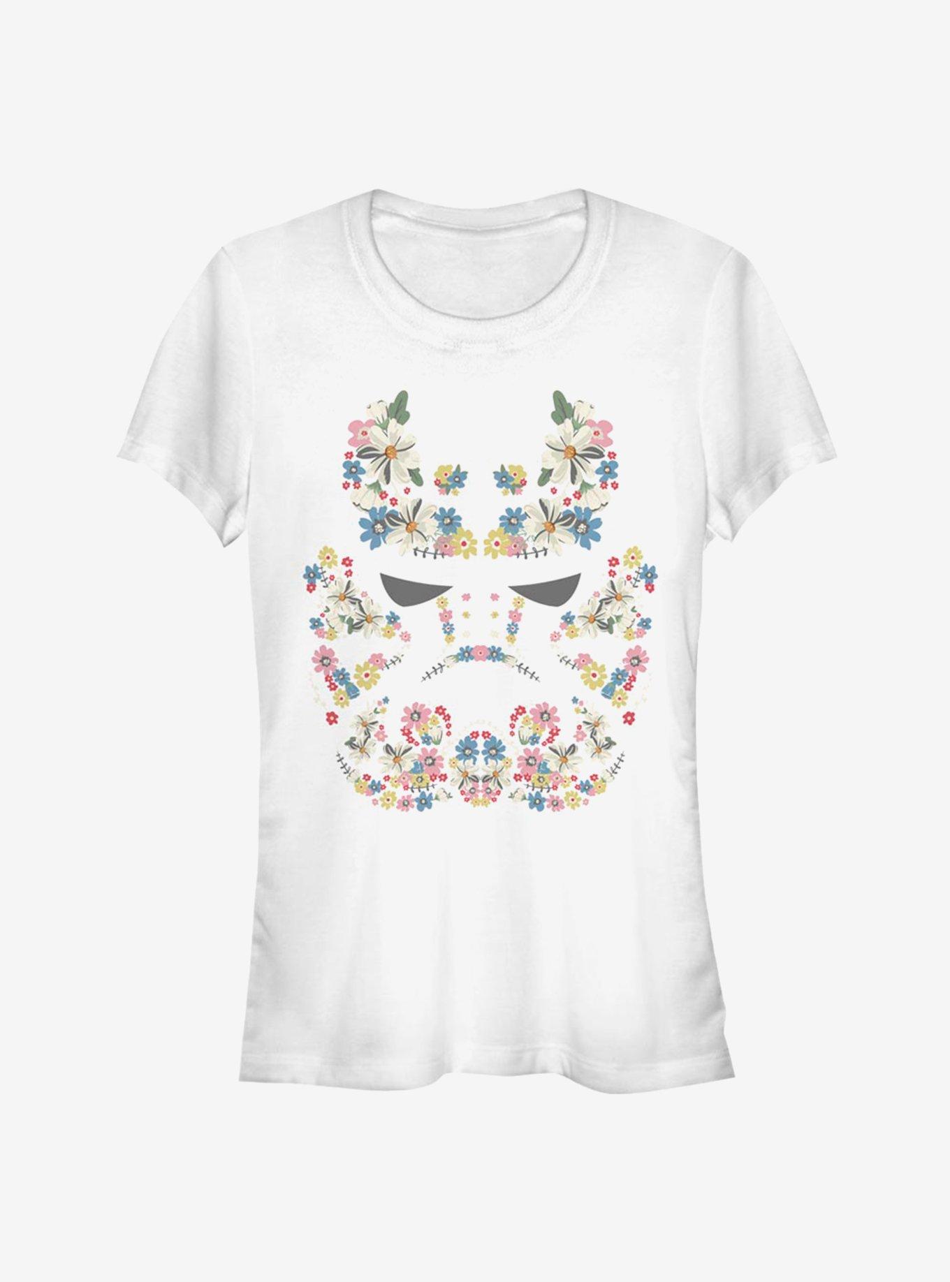 Star Wars Floral Trooper Girls T-Shirt, WHITE, hi-res