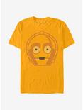 Star Wars C3Po Big Head T-Shirt, GOLD, hi-res