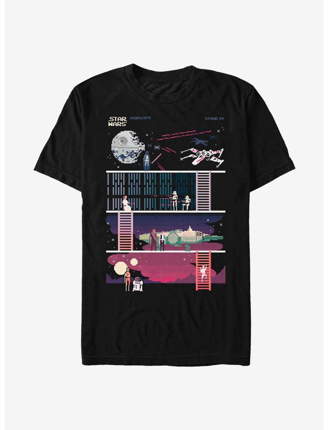 Star Wars Ep Iv Pixel T-Shirt, BLACK, hi-res