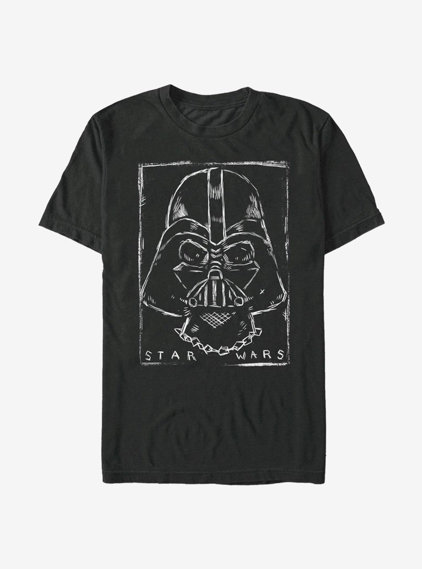 Star Wars Vader Woodcut T-Shirt, , hi-res