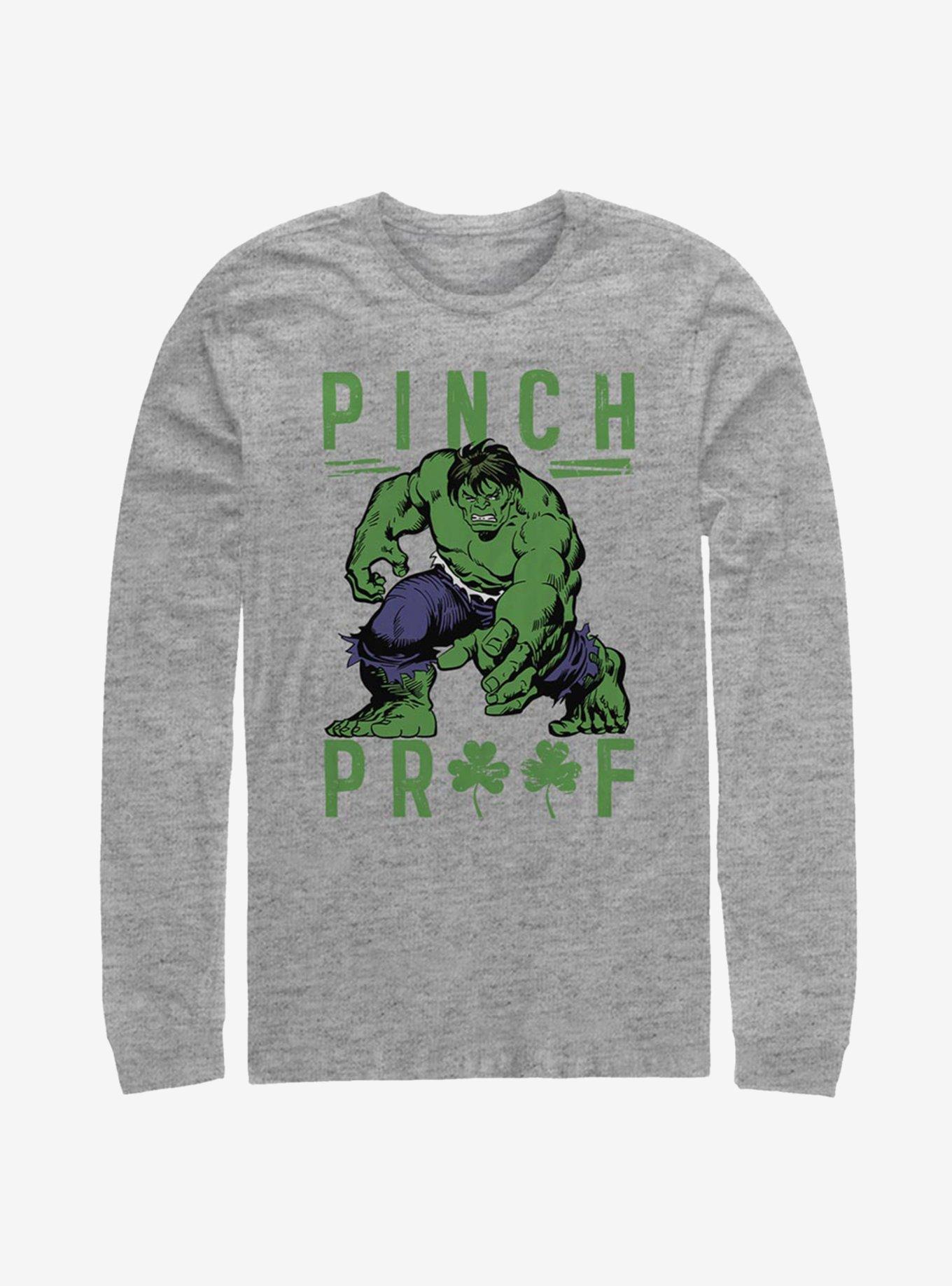 Marvel Hulk Green Pinch Long-Sleeve T-Shirt, , hi-res