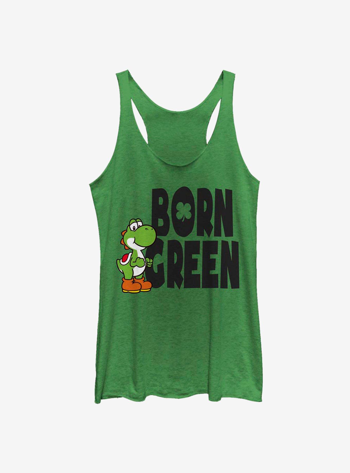 Nintendo Mario Born Green Girls Tank