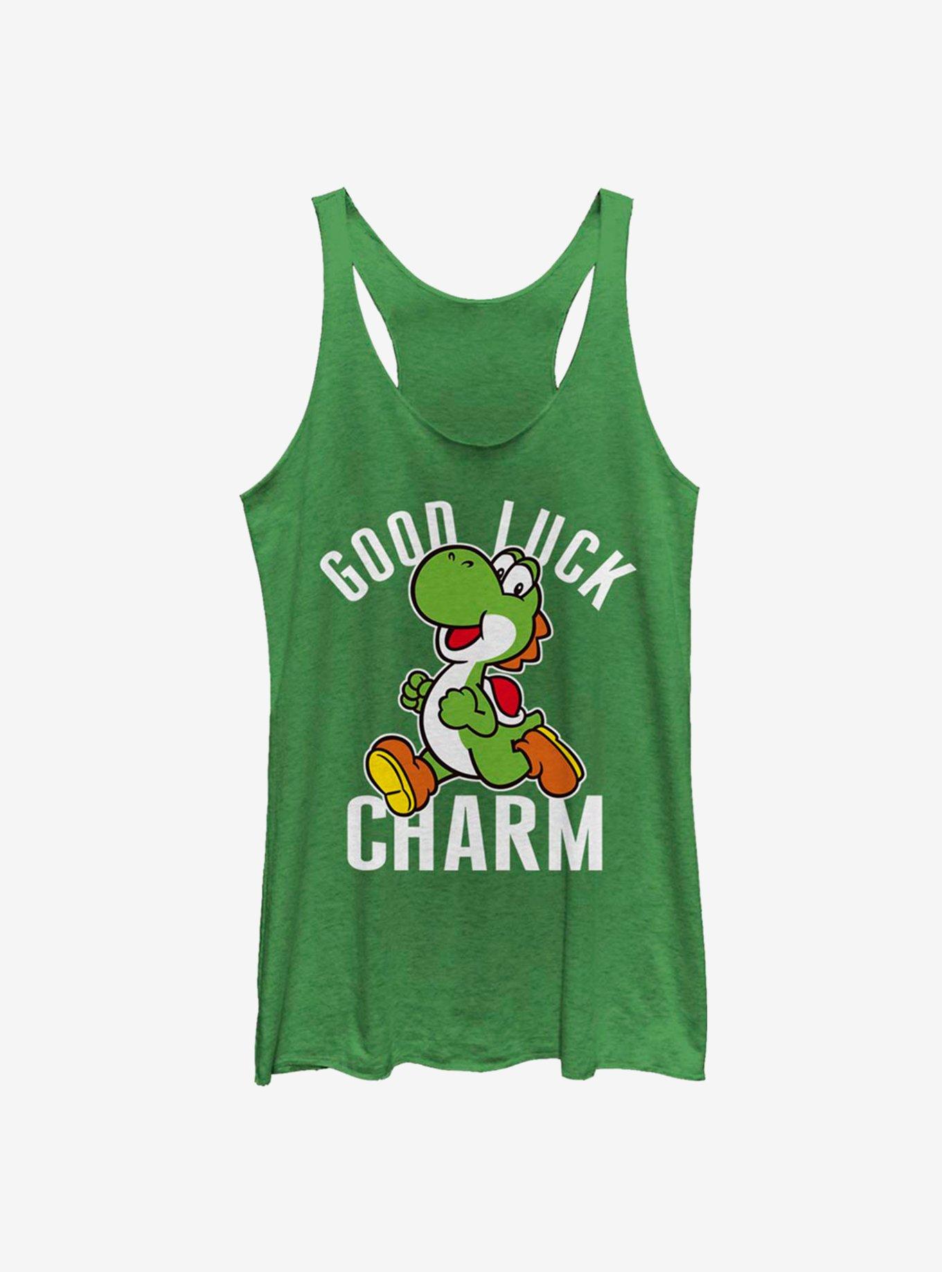 Nintendo Mario Yoshi Good Luck Girls Tank Top