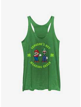Nintendo Mario Wear Green Girls Tank, , hi-res