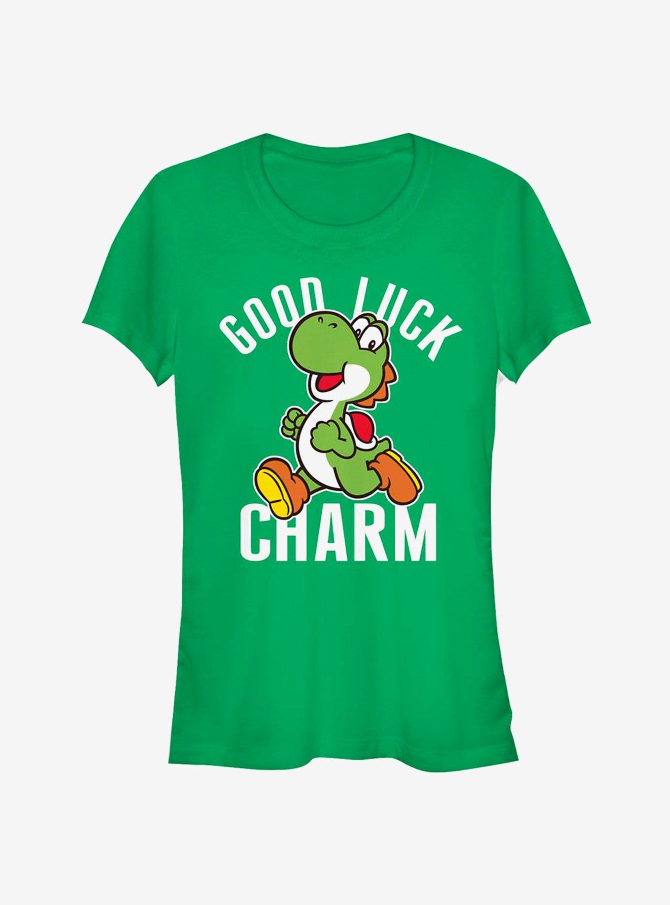 Nintendo Mario Yoshi Good Luck Girls T-Shirt, KELLY, hi-res