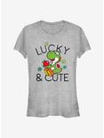 Nintendo Super Mario Lucky And Cute Yoshi Girls T-Shirt, ATH HTR, hi-res