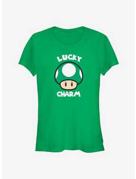 Nintendo Mario Lucky Mushroom Girls T-Shirt, , hi-res