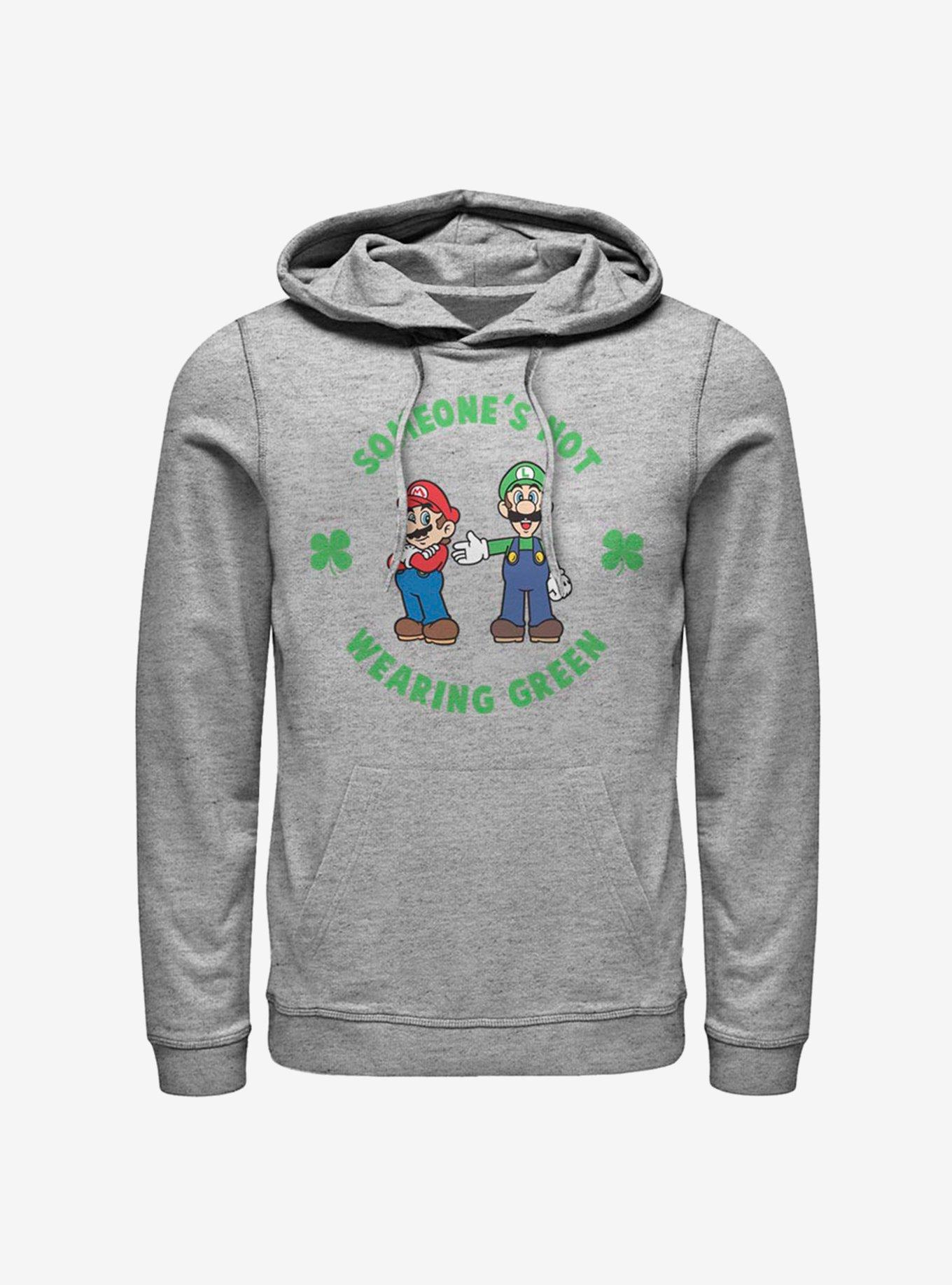 Nintendo Mario Wear Green Hoodie, ATH HTR, hi-res