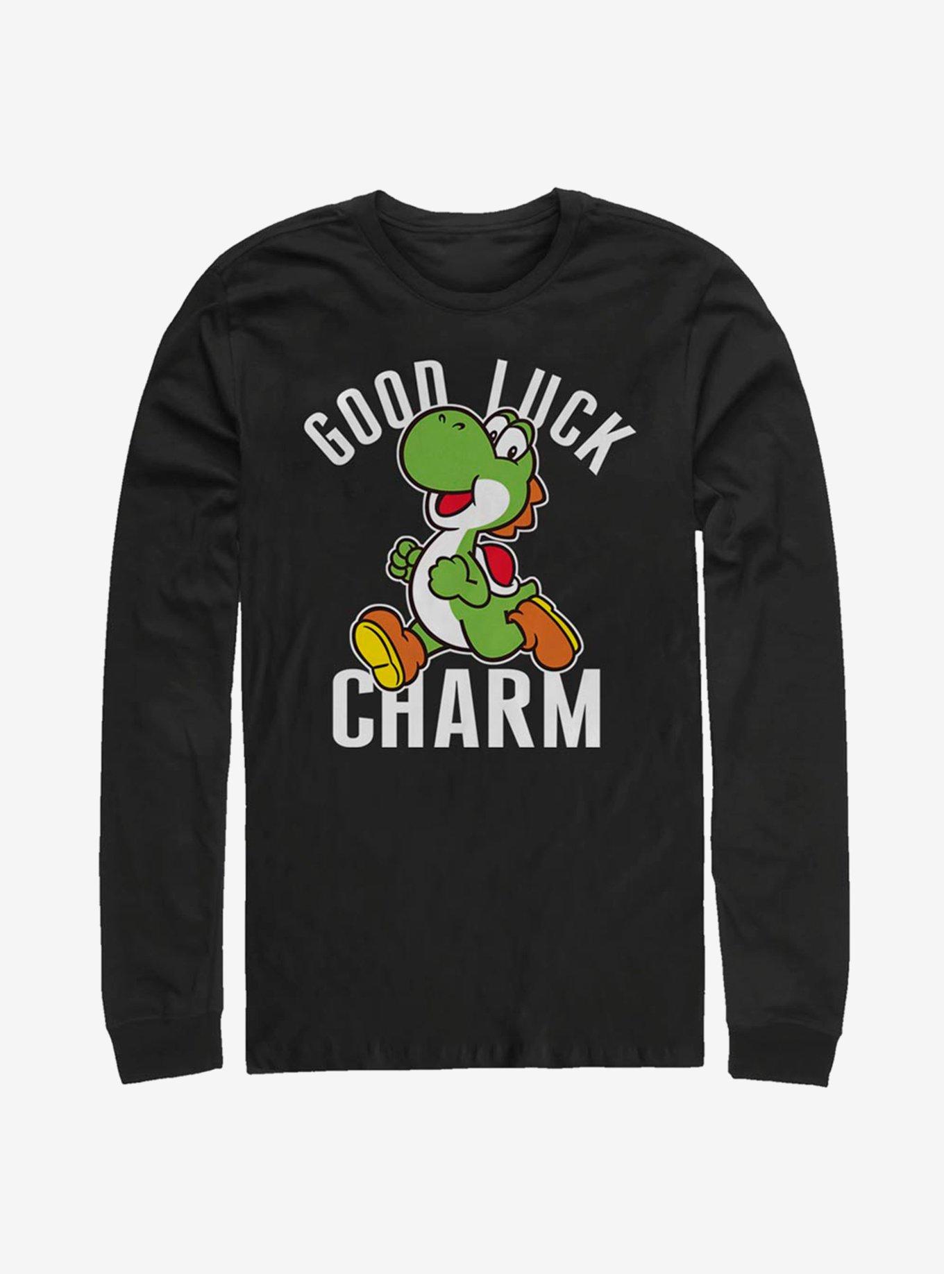 Hot Topic Nintendo Mario Yoshi Good Luck Long-Sleeve T-Shirt