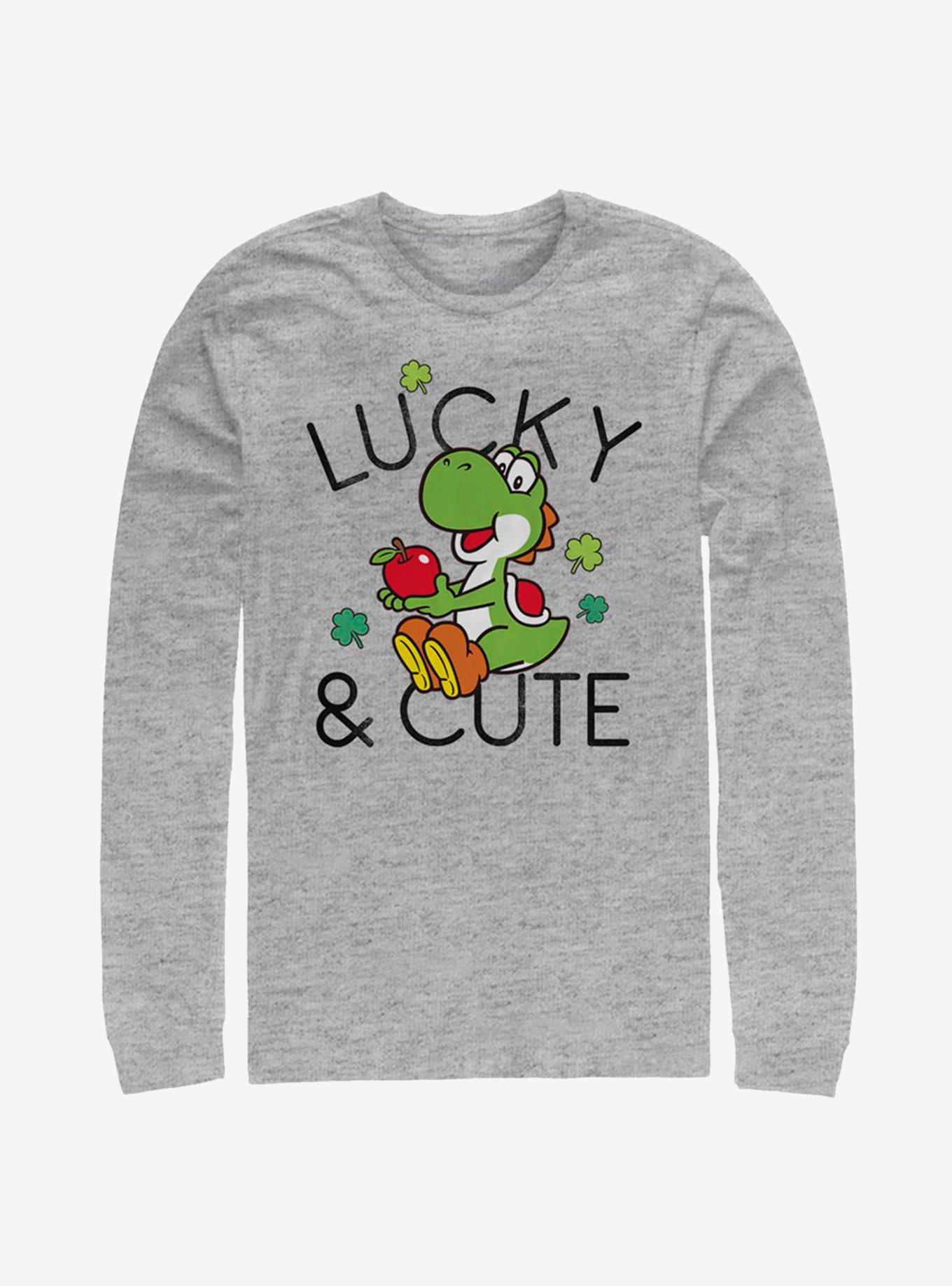 Nintendo Super Mario Lucky And Cute Yoshi Long-Sleeve T-Shirt, , hi-res