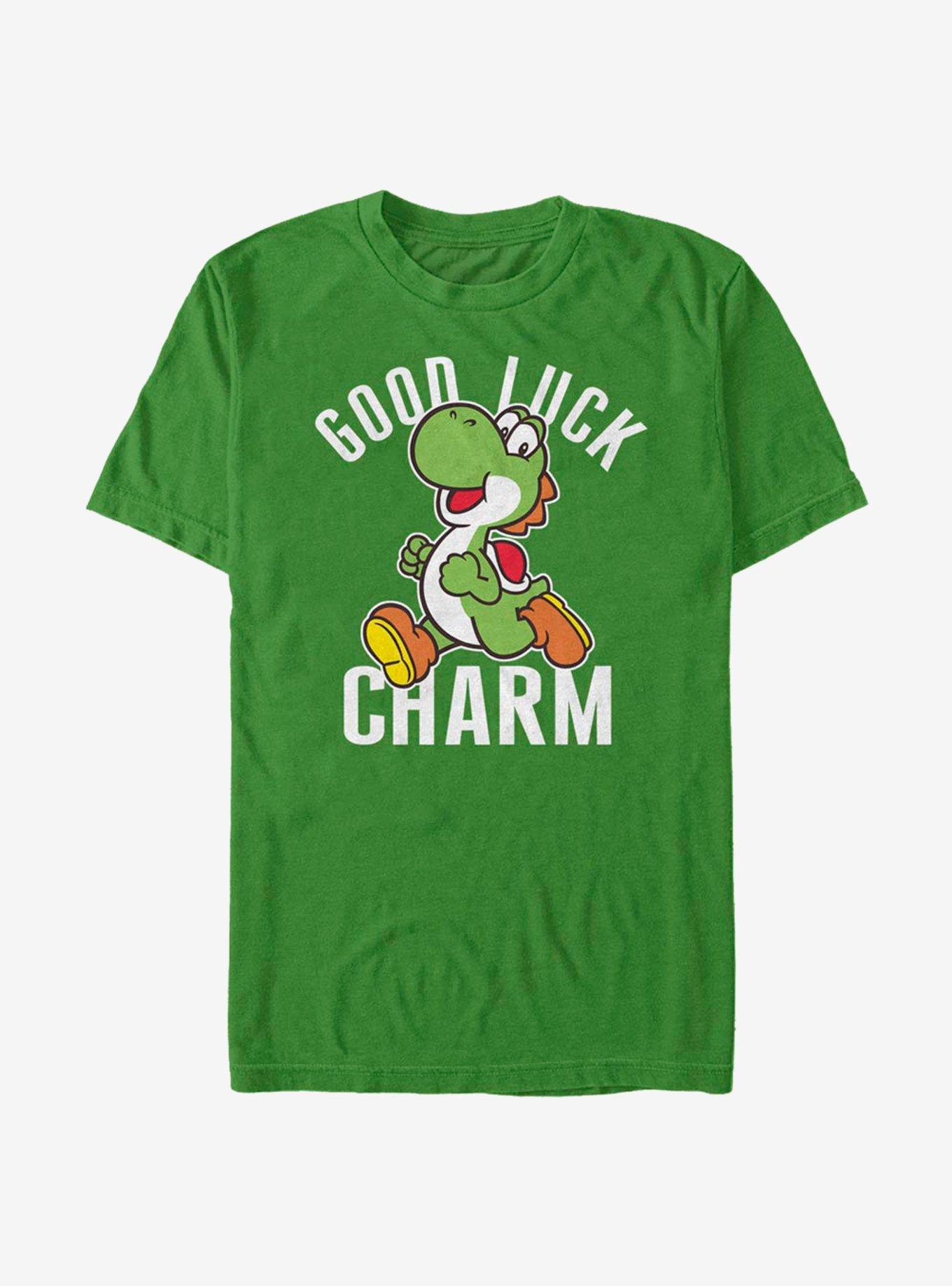 Nintendo Mario Yoshi Good Luck T-Shirt, KELLY, hi-res