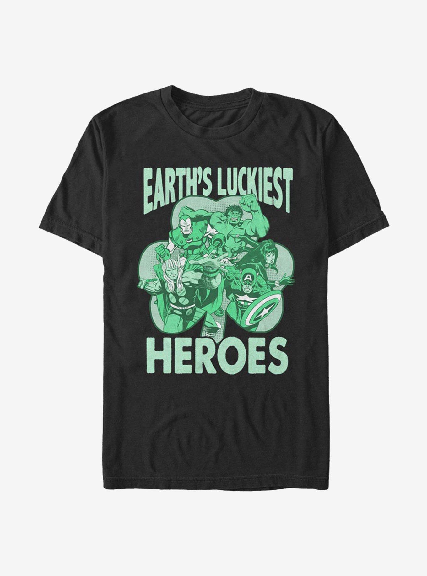 Marvel Avengers Luck Of The Hero T-Shirt, BLACK, hi-res