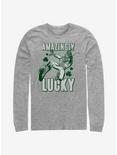 Marvel Spider-Man Amazingly Lucky Long-Sleeve T-Shirt, ATH HTR, hi-res