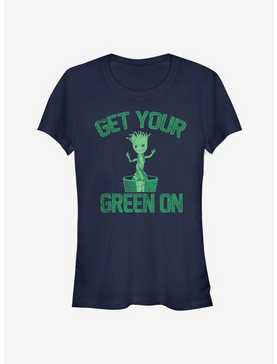 Marvel Guardians Of The Galaxy Groot Green Girls T-Shirt, , hi-res