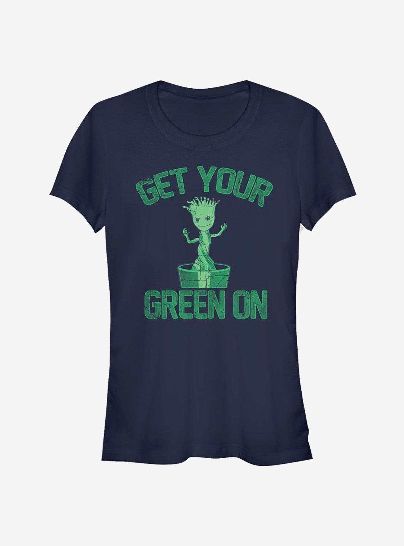 Marvel Guardians Of The Galaxy Groot Green Girls T-Shirt, , hi-res