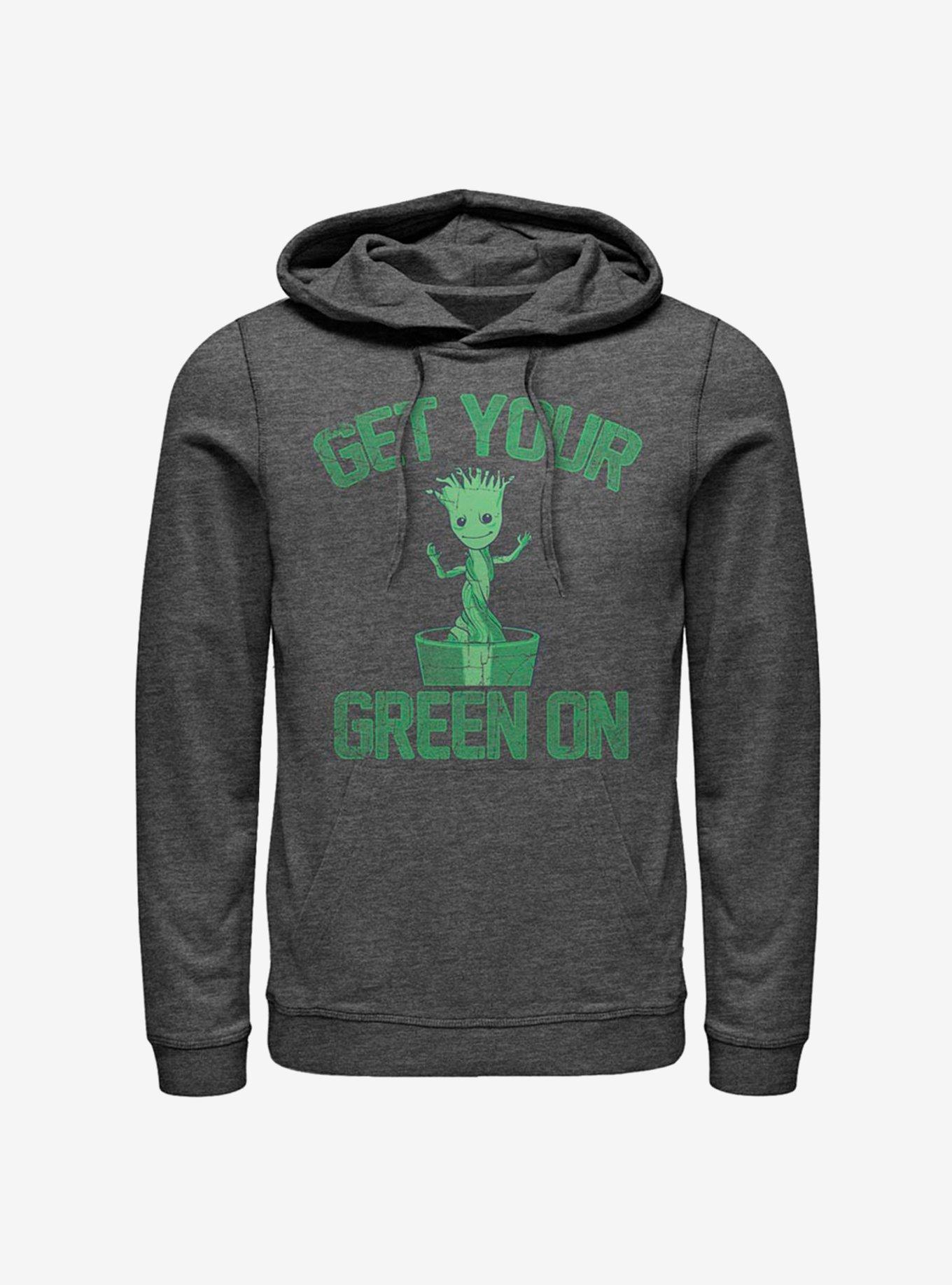 Marvel Guardians Of The Galaxy Groot Green Hoodie