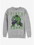 Marvel Hulk Green Pinch Sweatshirt, ATH HTR, hi-res