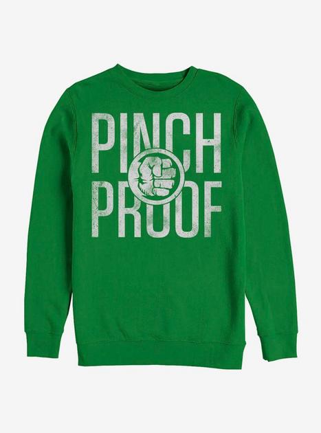 Marvel Hulk Hulk Pinch Proof Sweatshirt - GREEN | Hot Topic