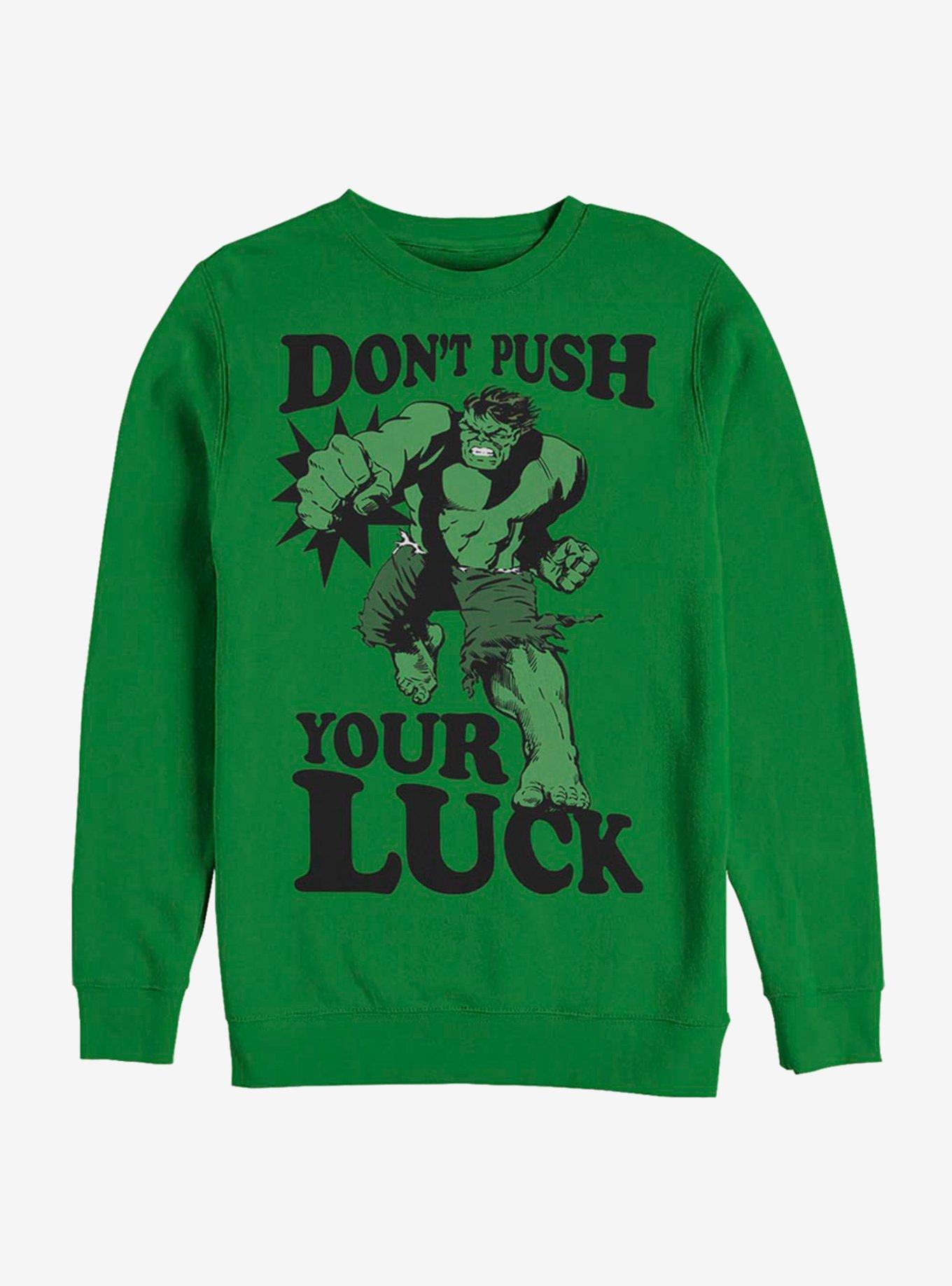 Marvel Hulk Push The Luck Sweatshirt, KELLY, hi-res