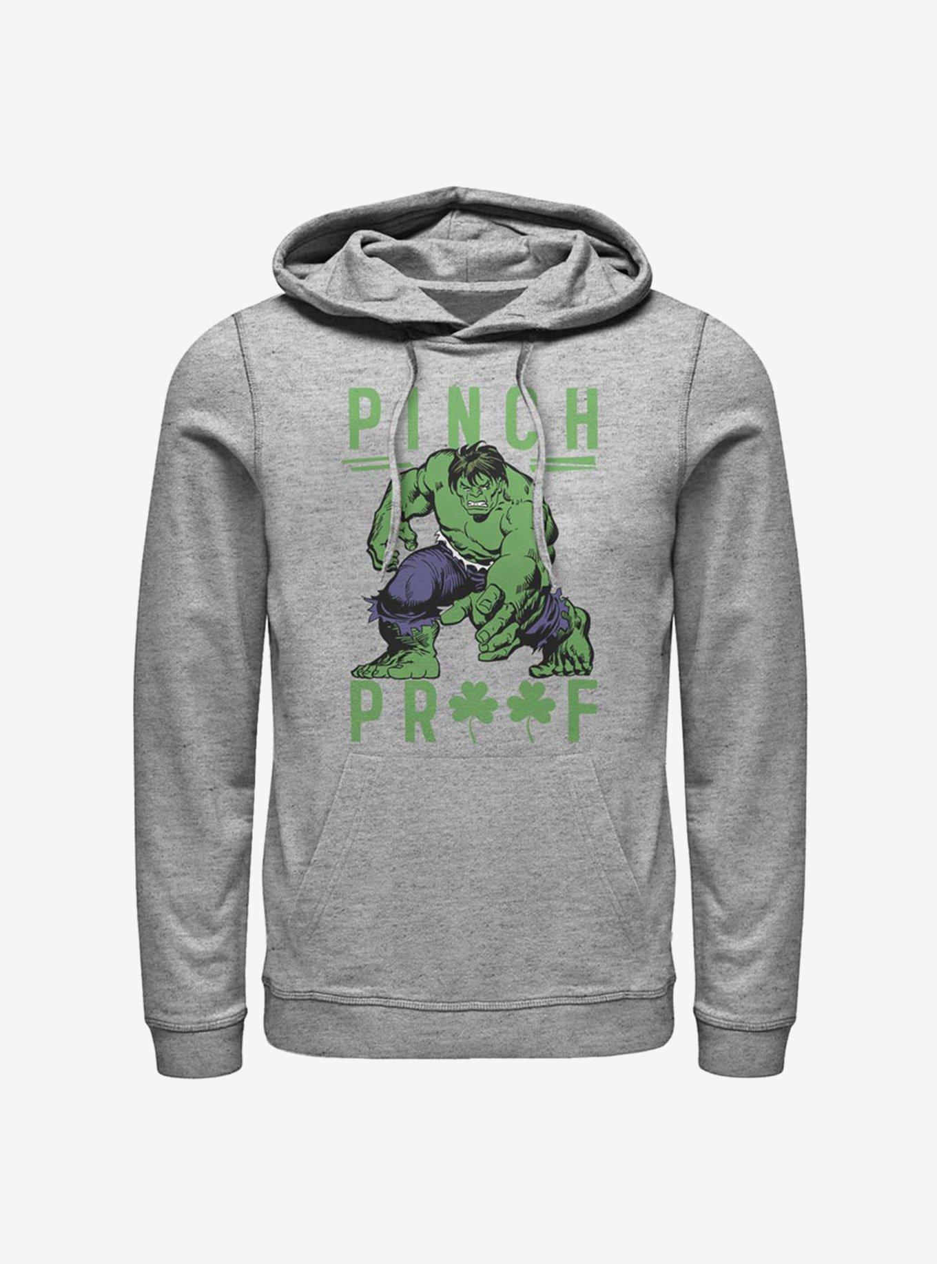 Marvel Hulk Green Pinch Hoodie, ATH HTR, hi-res