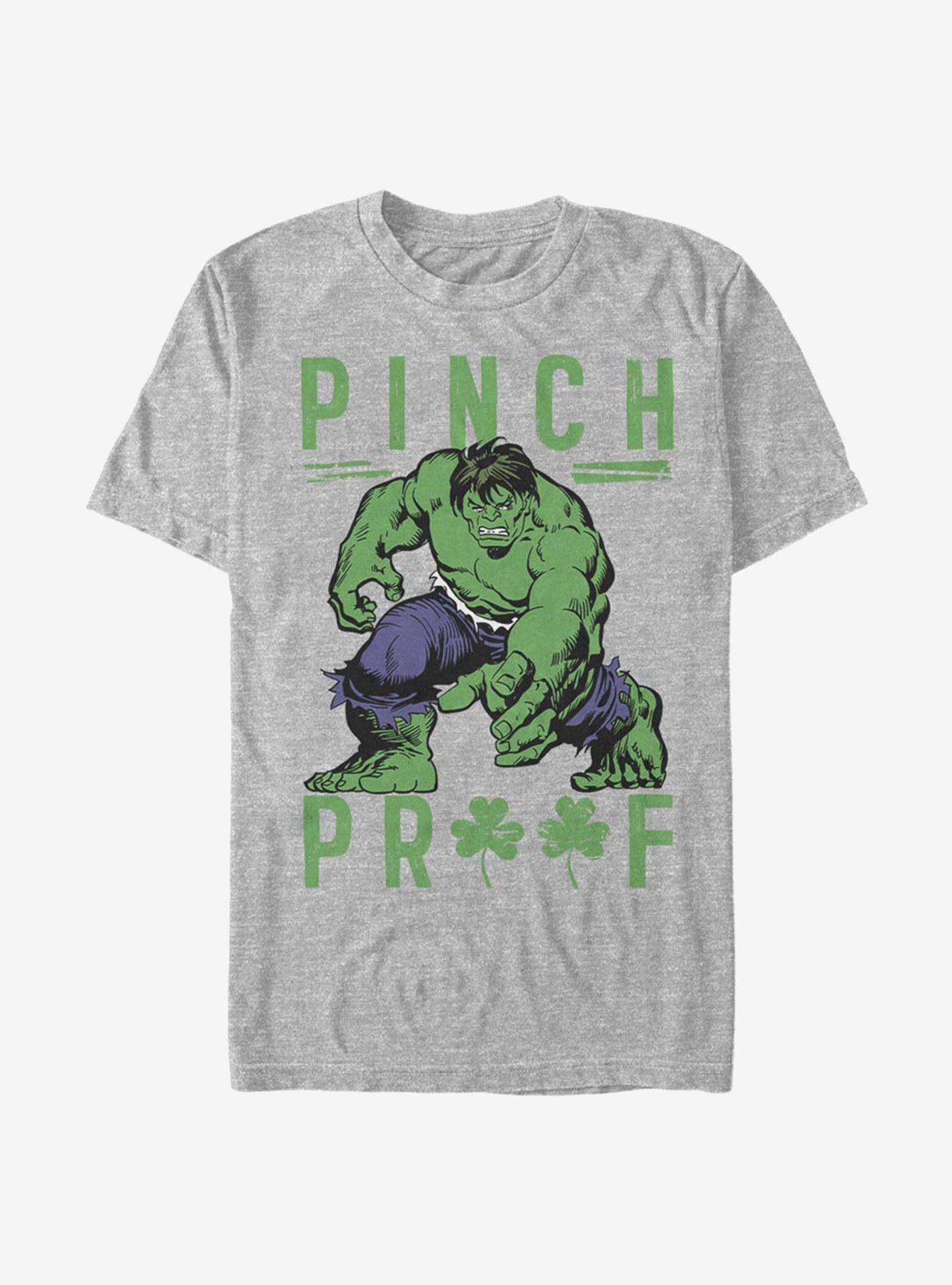 Marvel Hulk Green Pinch T-Shirt, ATH HTR, hi-res