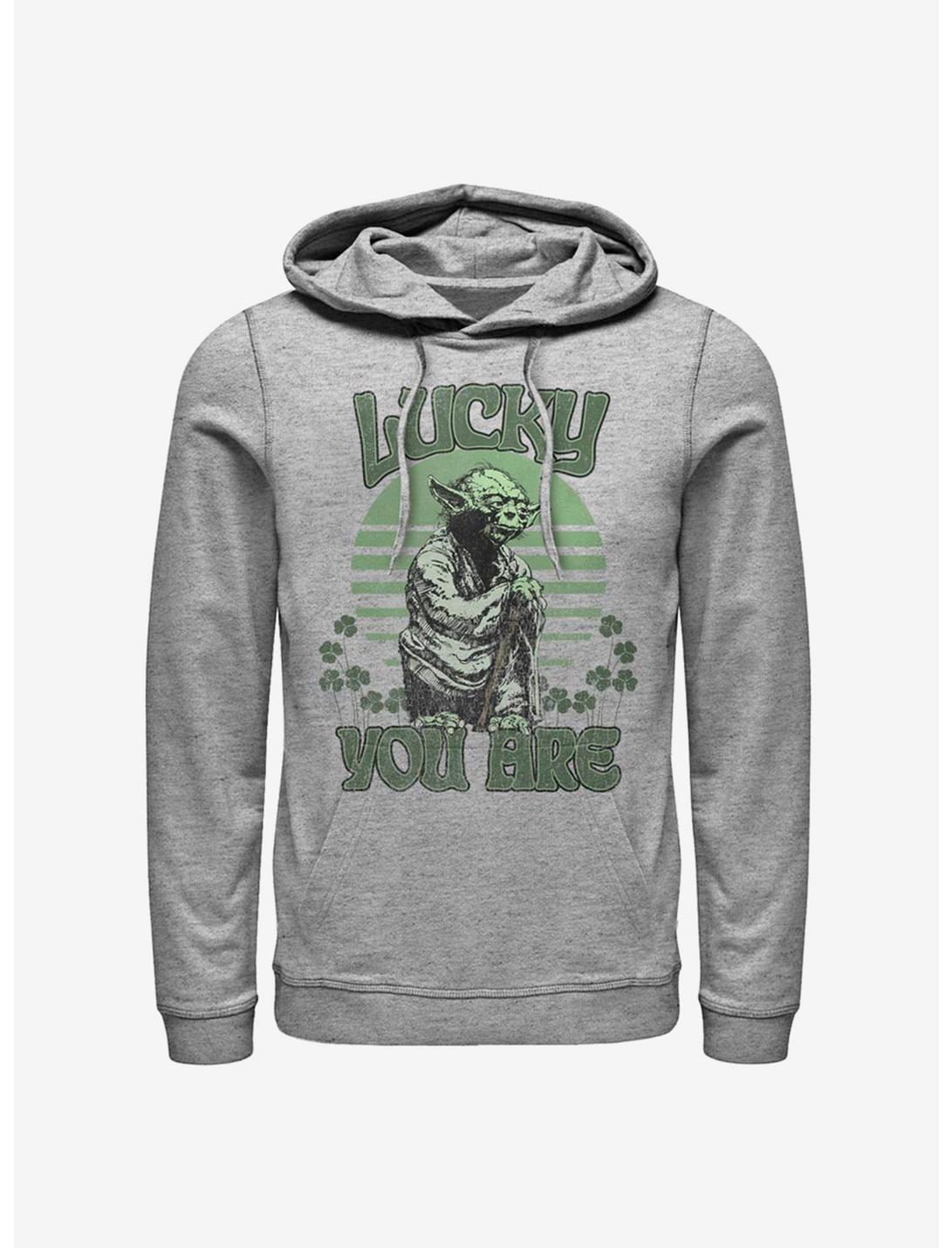 Star Wars Lucky Is Yoda Hoodie, ATH HTR, hi-res