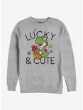 Nintendo Super Mario Lucky And Cute Yoshi Sweatshirt, ATH HTR, hi-res