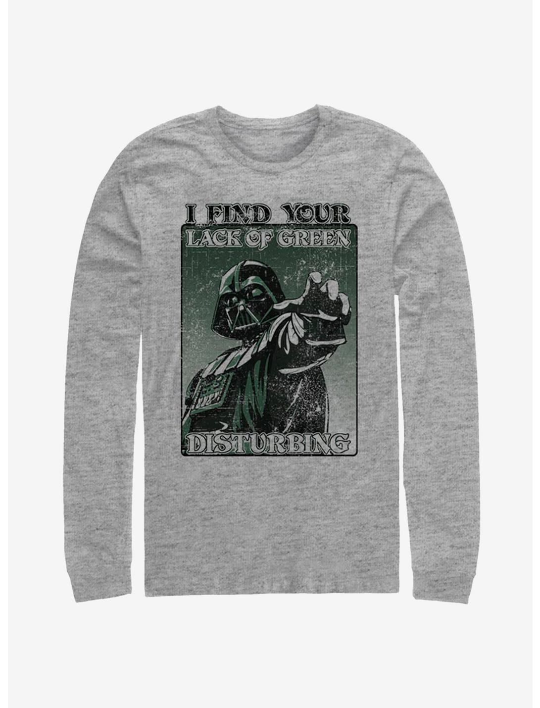 Star Wars Darth Vader Mean Green Long-Sleeve T-Shirt, ATH HTR, hi-res