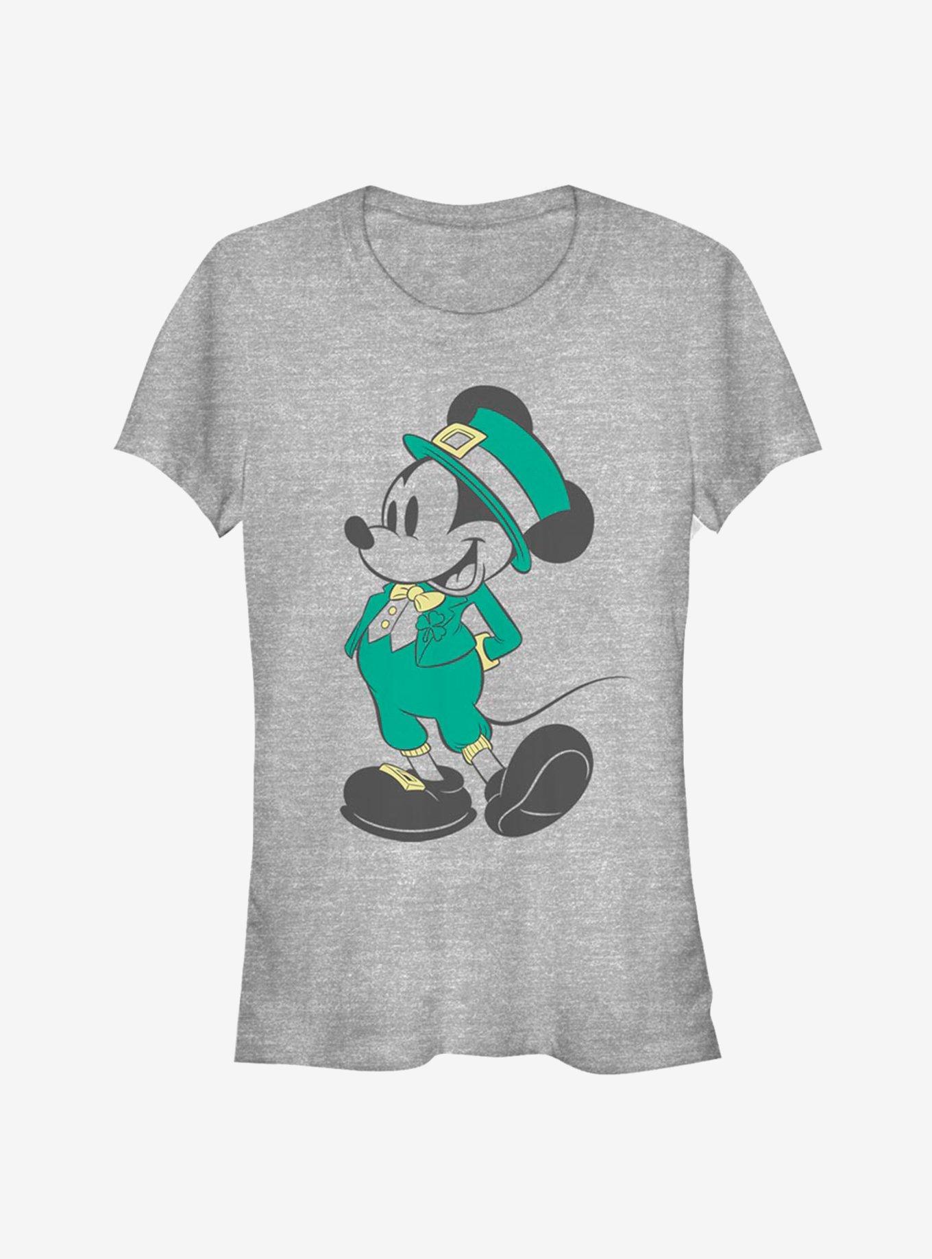 Disney Mickey Mouse Leprechaun Mickey Girls T-Shirt, ATH HTR, hi-res