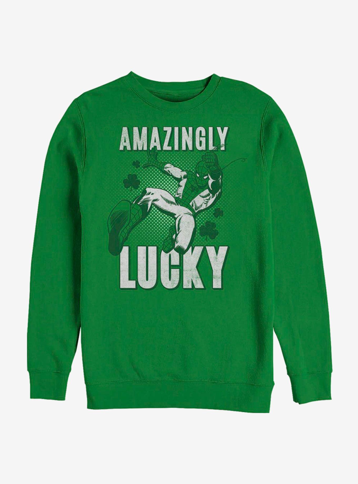 Marvel Spider-Man Amazingly Lucky Sweatshirt, KELLY, hi-res