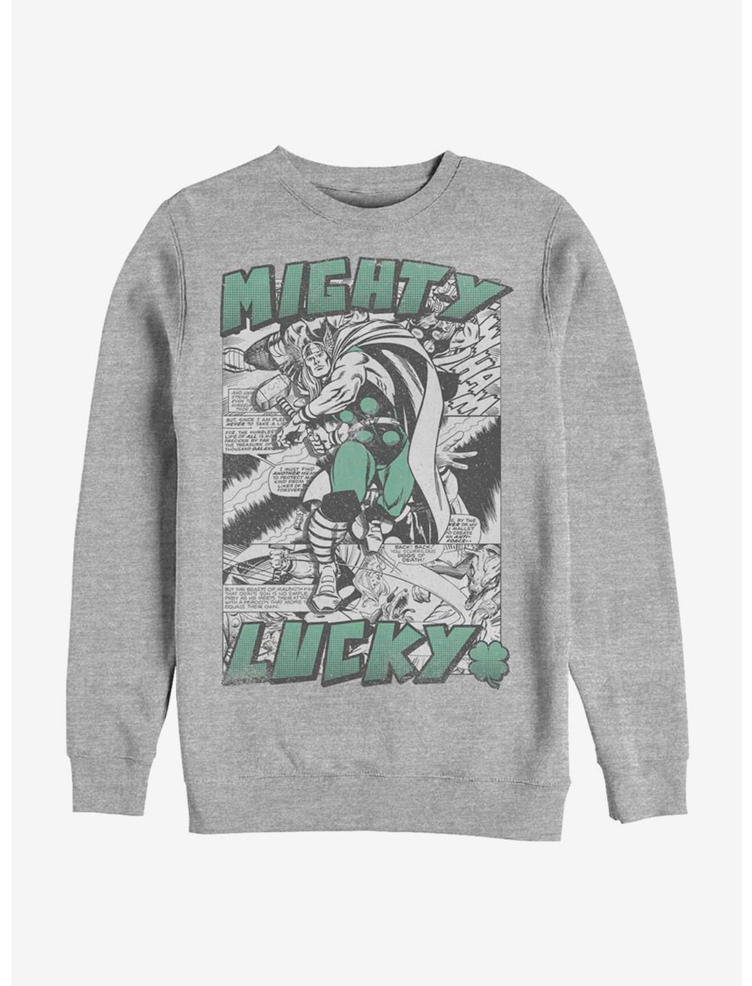 Marvel Thor Mighty Lucky Thor Sweatshirt, ATH HTR, hi-res