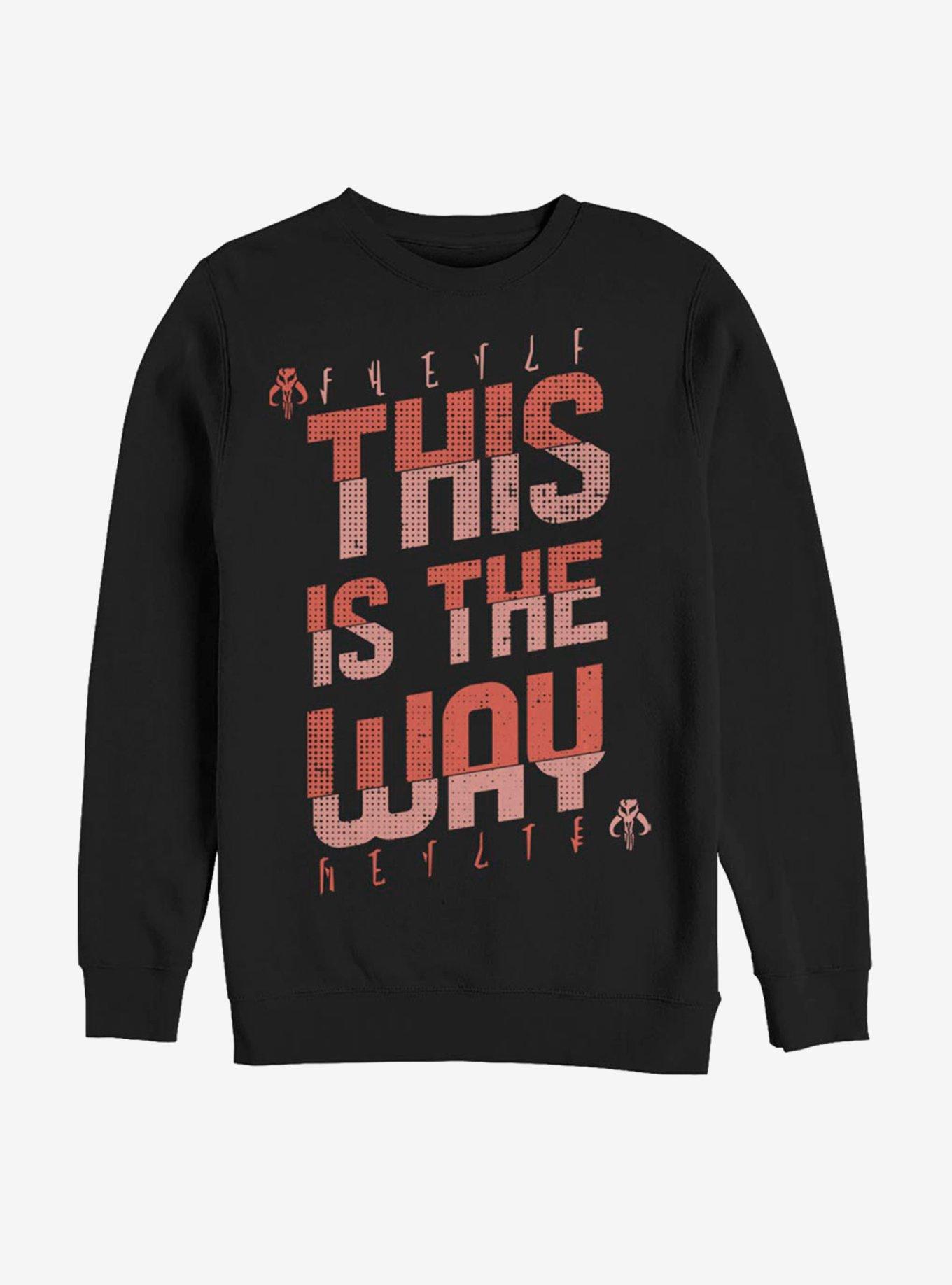 Star Wars The Mandalorian This Is The Way Red Script Sweatshirt, , hi-res