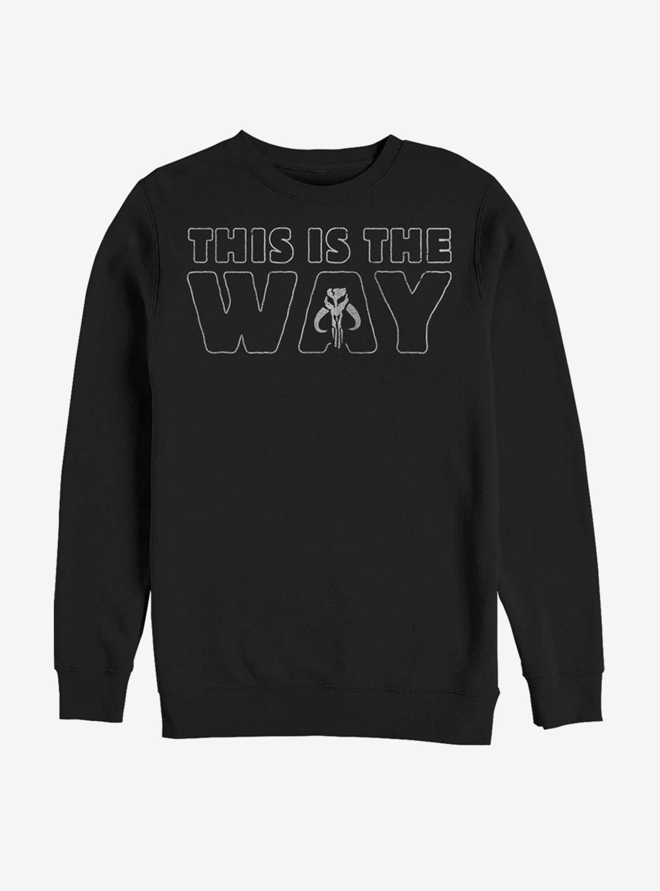 Star Wars The Mandalorian This Is The Way Outline Sweatshirt, , hi-res